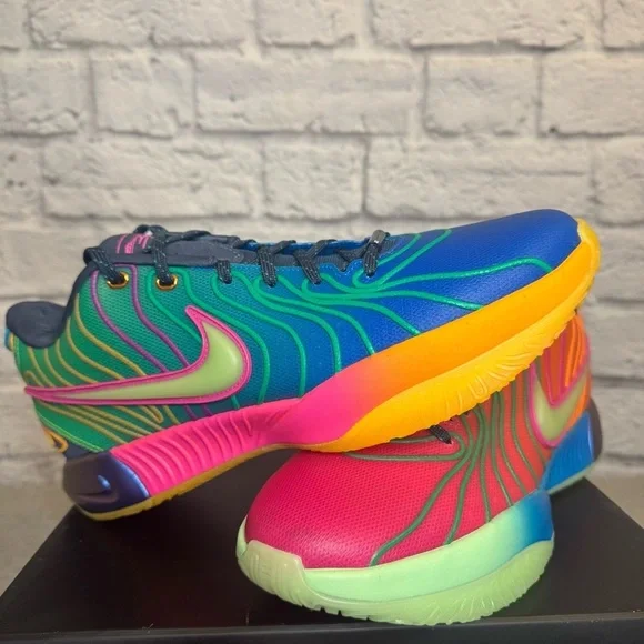 NIKE LEBRON XXI Basketball Shoes Multicolor Sneakers HF5353-400 Size US 10.5
